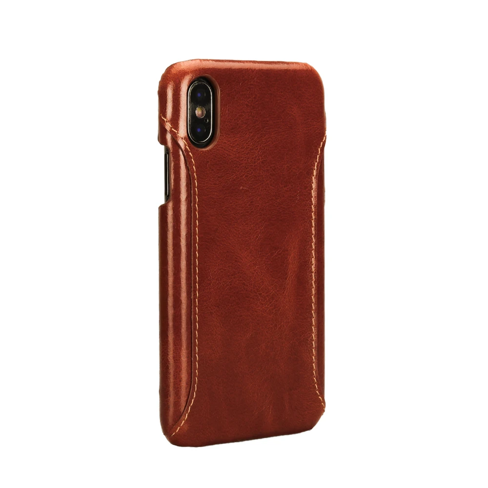 Для iPhone Xs X натуральная кожа масло воск кожа сшивание бизнес чехол на заднюю панель мобильного телефона оболочка для iPhone 8 Plus 7 6 6s Plus чехлы