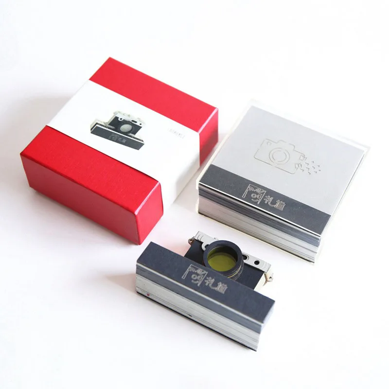 2018 новый дизайн 3D лазерная резка ретро модель камеры бумажный маркер блокнот