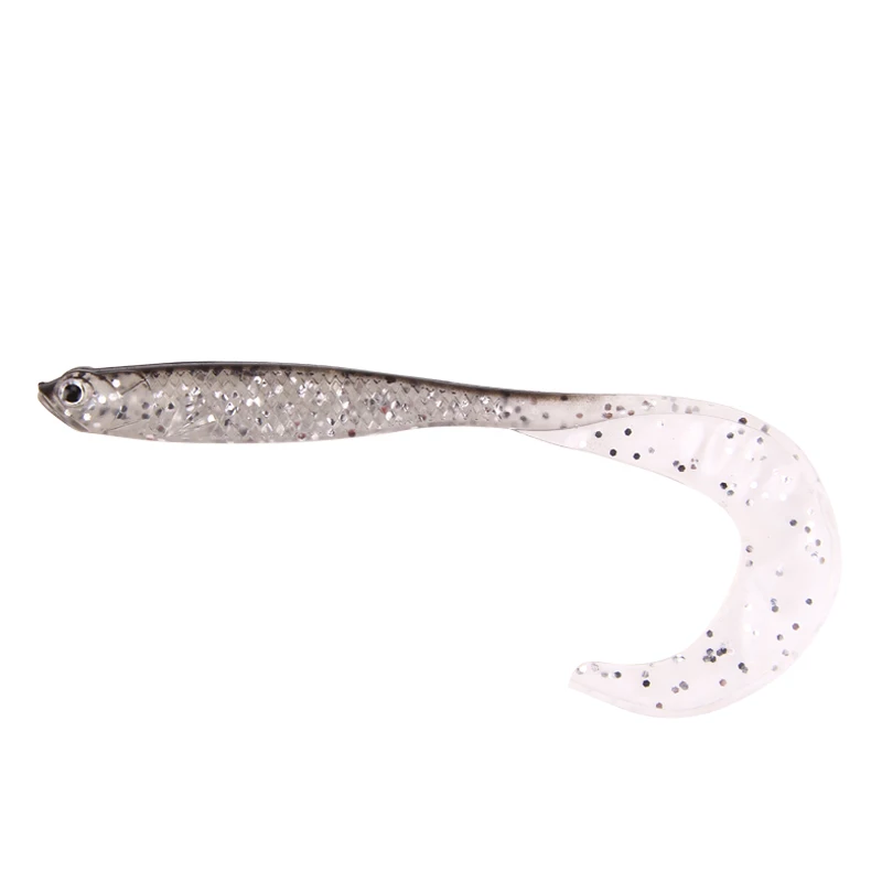 YTQHXY 4pcs/lot 115mm 6.3g Soft Bait Belly Chest Open Fork Tail Simulation Minnow Fishing Lure Swimbait Shaped YE-163 | Спорт и