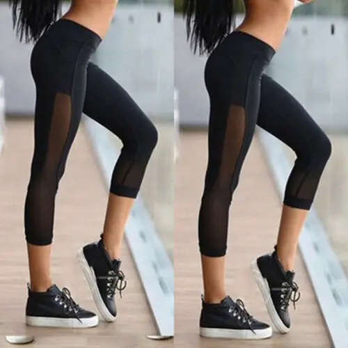Women's Yoga Stretch Leggings Pants Fitness Jogging Running Sports Trousers | Спорт и развлечения