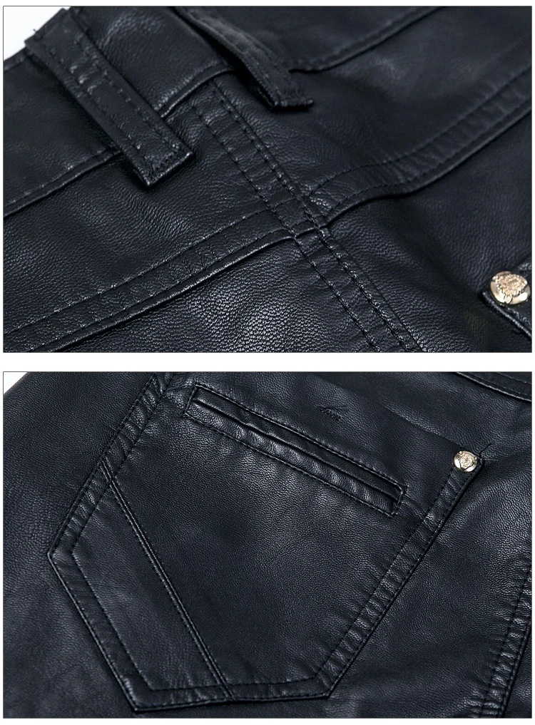 Мужской шерстяной Блейзер высокого качества тощие кожаные штаны мотоцикл