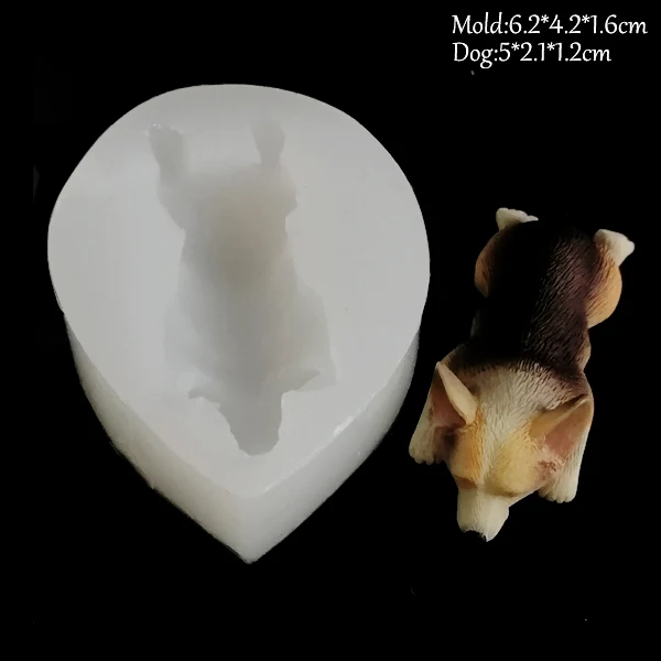 NEW Dogs Silicone Soap Mold Fondant Mould Cake Decorating Tool Cat Butt Corgi Bulldog Chocolate Gumpaste Sugarcraft Mold C339