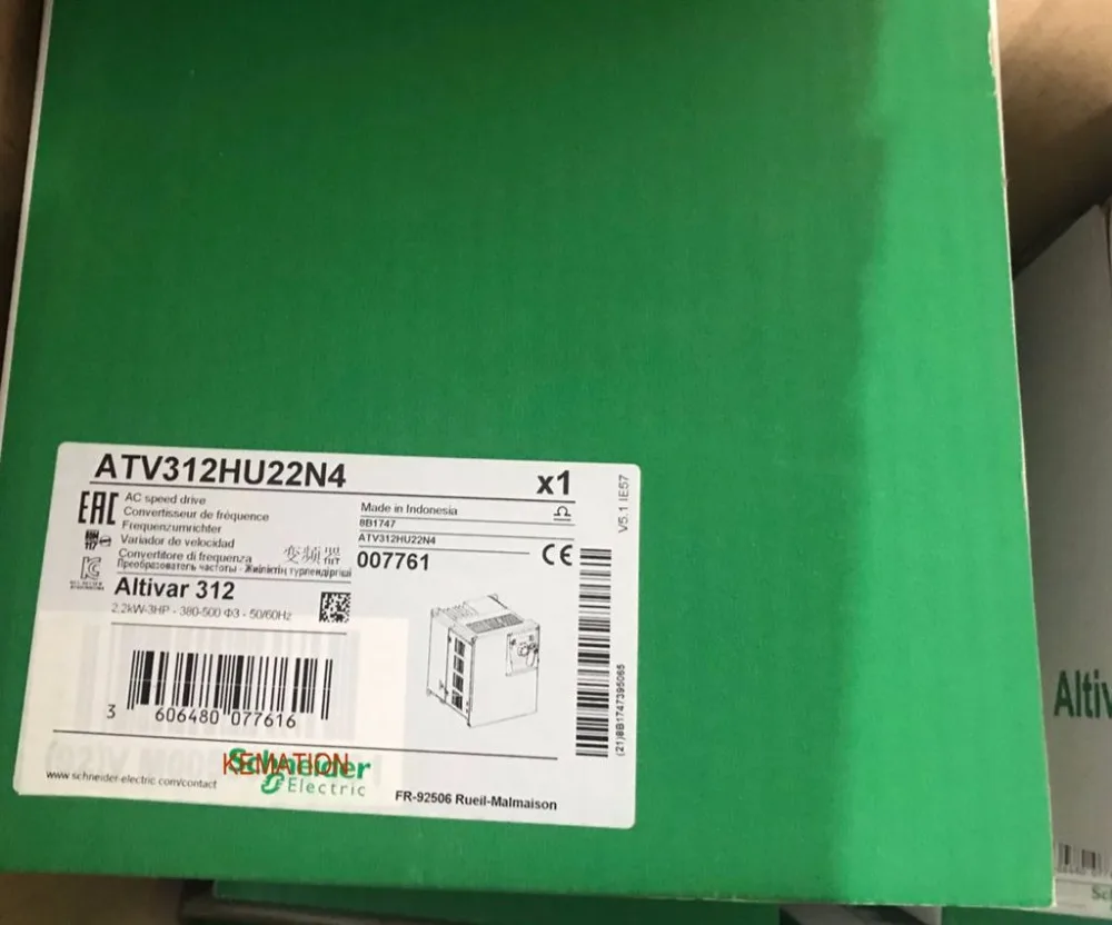 ATV312HU22N4 оригинальный VFD привод переменной скорости ATV312 380 кВт 500 кВА 79 Вт .. в 3