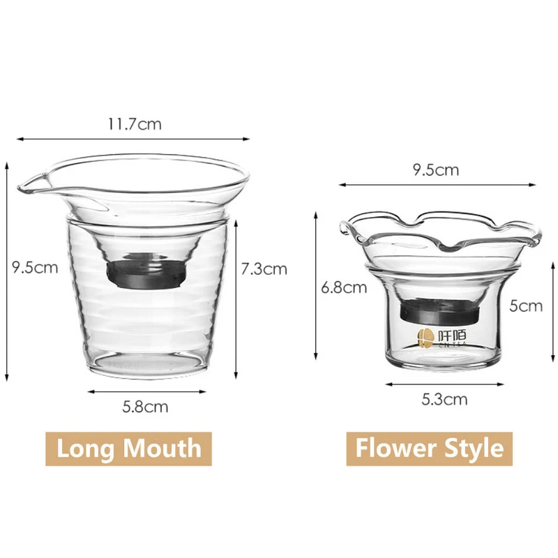Стеклянный чайный фильтр King Tea Mall для фильтрации GongFu Cha Flower Puerh чай Темный чайные