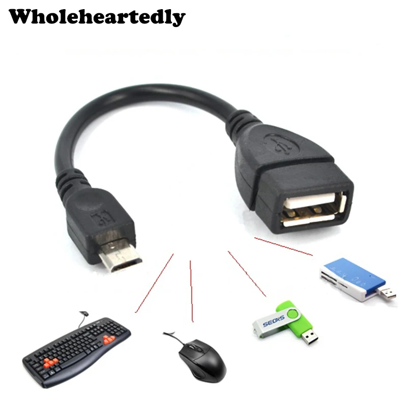 Акция! Микро USB хост OTG кабель адаптер для S3 i9300 S2 i9100 N7000 подключение к
