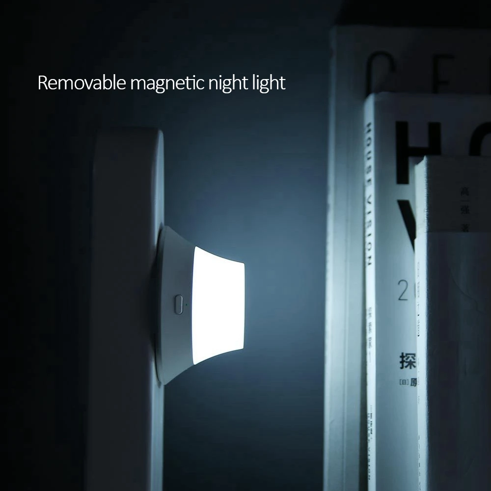 Беспроводное зарядное устройство Xiaomi Yeelight со светодиодным ночным светом магнитное притяжение Быстрая зарядка для телефонов iPhone Samsung Huawei Xiaomi