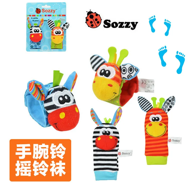 SOZZY 2 шт./пара браслет на запястье погремушка для ног носки Кольцо Дверной звонок