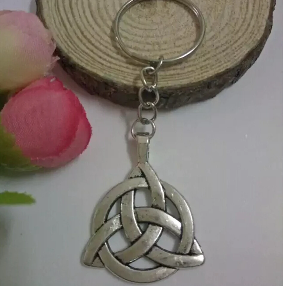 Брелок Triquetra D415 с узлом Троицы модный брелок 25 мм ювелирный подвеска в виде кольца