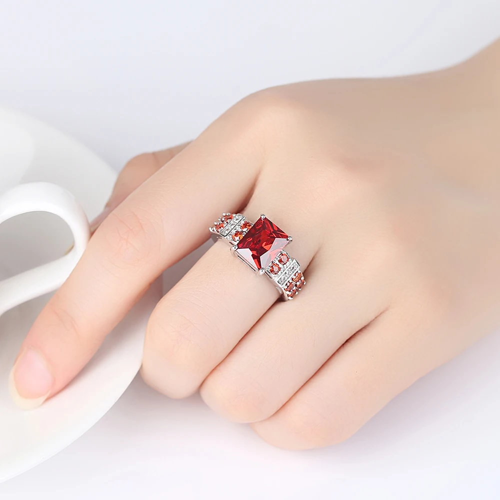 Кольцо из стерлингового серебра простое модное кольцо Женское вечерние