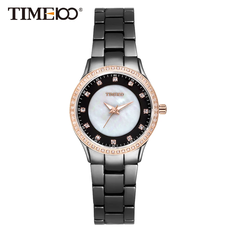 Часы Time100 женские водонепроницаемые керамические модные наручные с керамическим