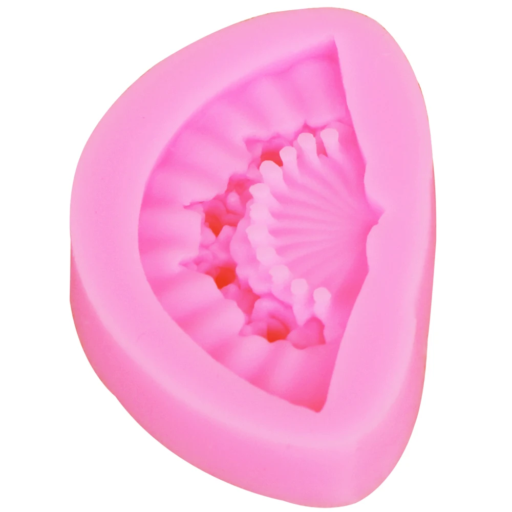 F1160 новый вентилятор эпоксидная УФ Смола силиконовая помадка 3D форма для торта