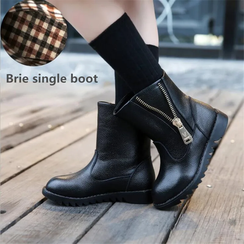 Детская обувь из натуральной кожи Осень зима 2018 новые ботинки для девочек