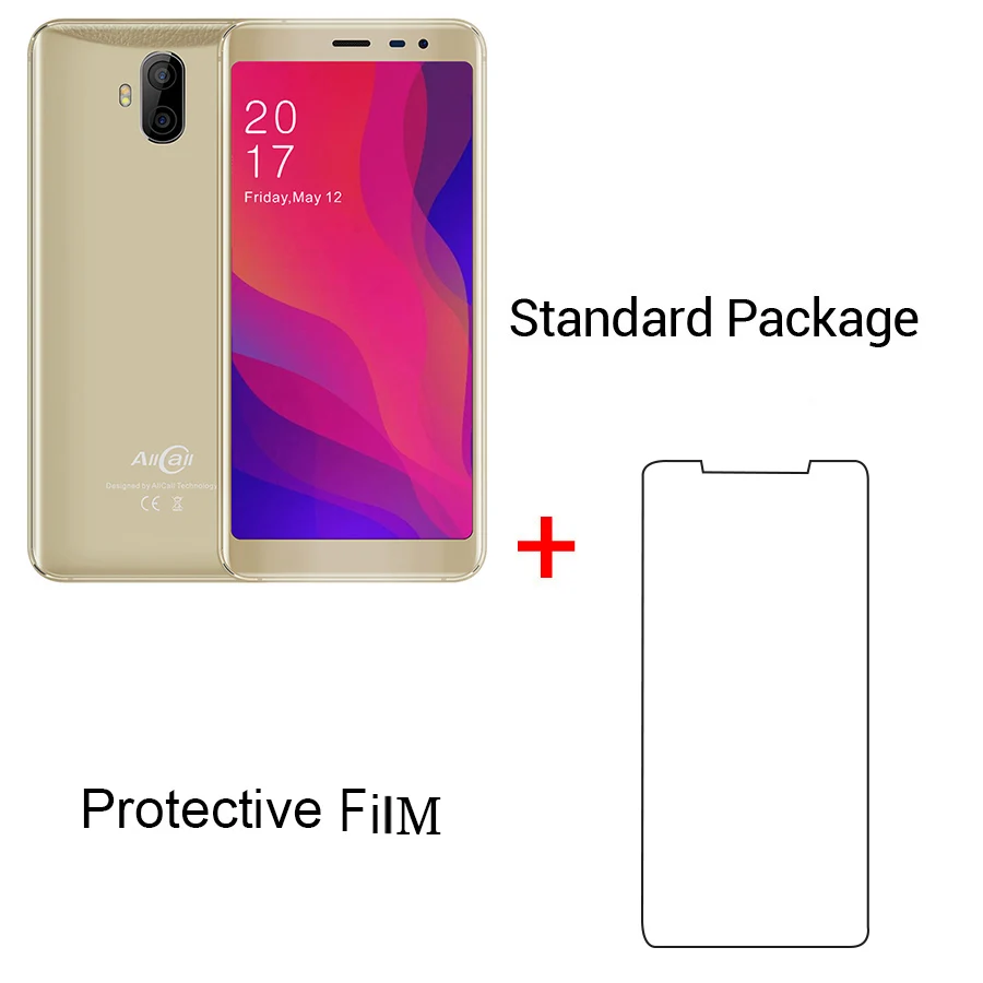 Golden N Film Allcall Rio X 3G смартфон 13 МП+ 2 Мп задняя двойная камера Android 8,1 18:9 5,5 дюймов MTK6580 четырехъядерный 1 ГБ ОЗУ 8 Гб ПЗУ мобильный телефон - Цвет: Golden N Film
