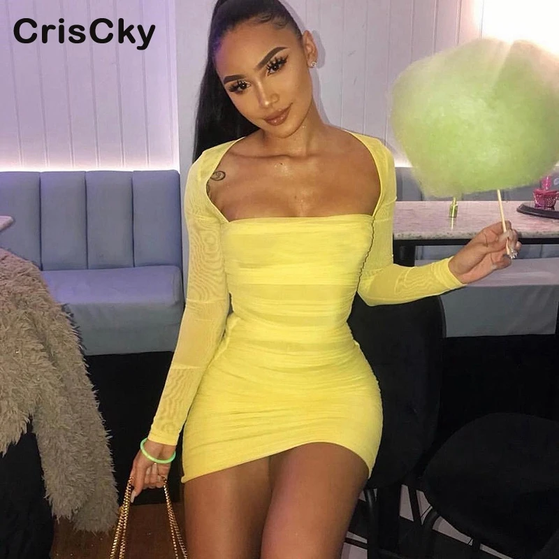 CRISCKY Новое Женское Платье женское сексуальное мини платье с квадратным