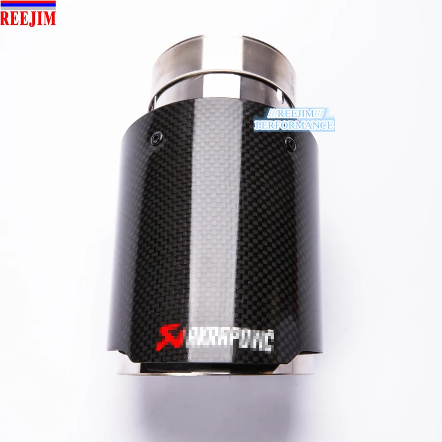 1 шт. Глянцевая выхлопная труба Akrapovic автомобильный Стайлинг глушитель