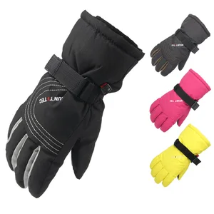 Зимние лыжные перчатки для сноуборда снегохода водонепроницаемые теплые противоскользящие женские мужские лыжные варежки перчатки для катания на лыжах велосипедные спортивные перчатки