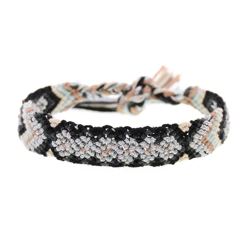 WELLMORE BOHO стильные браслеты для женщин ручной работы из хлопка очаровательные