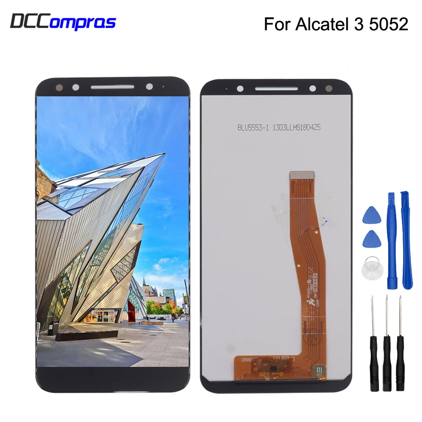 Для Alcatel 3 5052 5052D 5052Y ЖК дисплей кодирующий преобразователь сенсорного экрана в