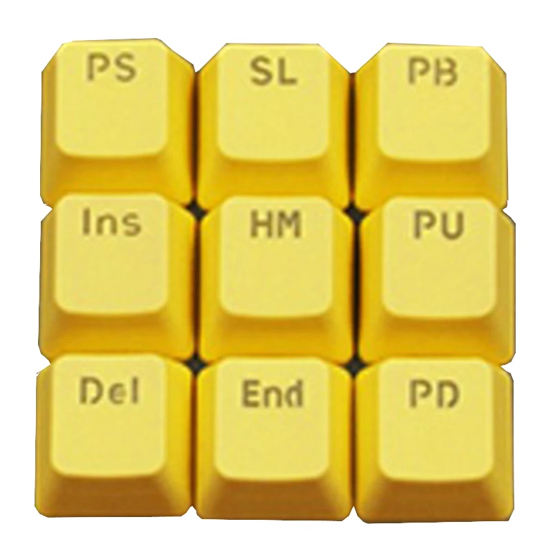 [HFSECURITY] 9 шт. PBT Keycaps для механической клавиатуры цветная клавиатура с функцией