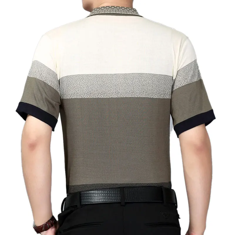 2018 NEW Striped Polo Shirts Men Clothes Short Sleeve Men's Casual Regular fit Cotton Polos Para Hombre 131606 | Мужская одежда