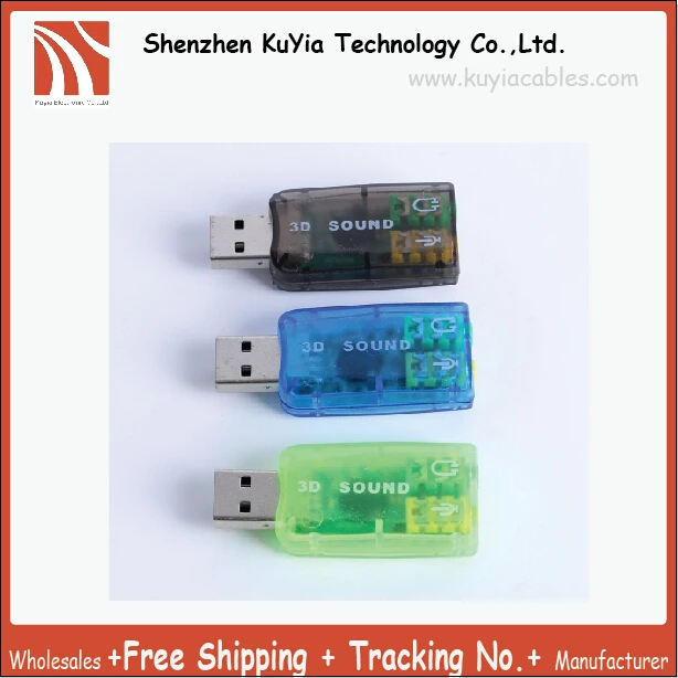 KUYiA Бесплатная доставка Supplylink 5.1USB до 3 5 мм Микрофон Разъем для наушников стерео