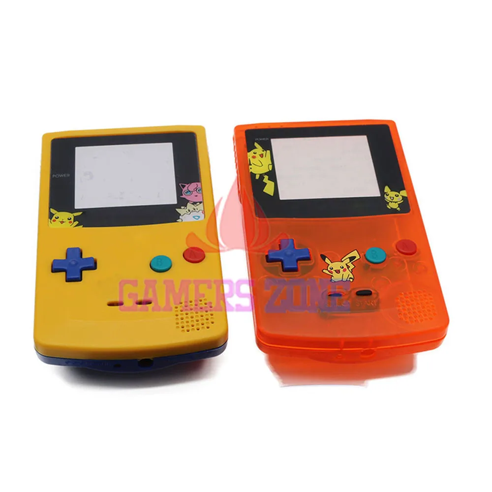 Чехол для GameBoy прозрачный оранжевый желтый Корпус замены GBC корпус чехол |