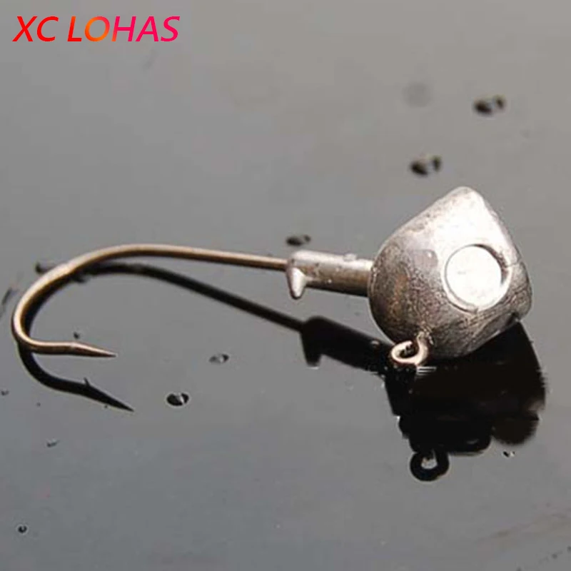 Хит продаж 5 шт./лот высокое качество свинцовая головка джиг крючок 2 г/10 г/14 г/18 г