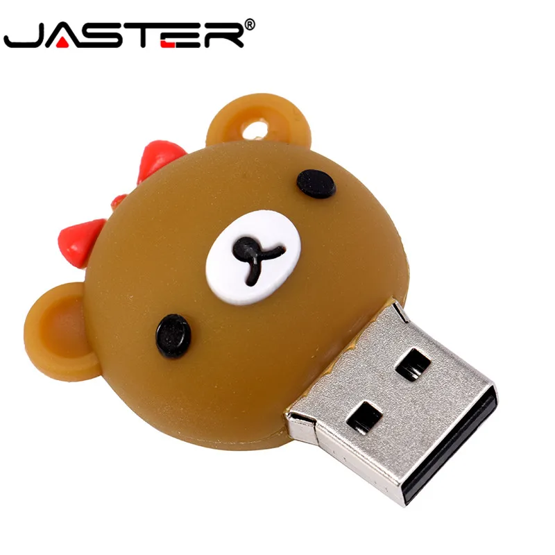 JASTER Горячая Мода креативный мультфильм Свадебный Медведь usb 2 0 реальная емкость