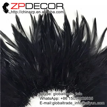 Zpdecor 850 шт./лот 4-6in высокое качество MULTI-COLOR натянутая фиалка "петушиные перья" для украшения свадьбы аксессуары - Цвет: BLACK