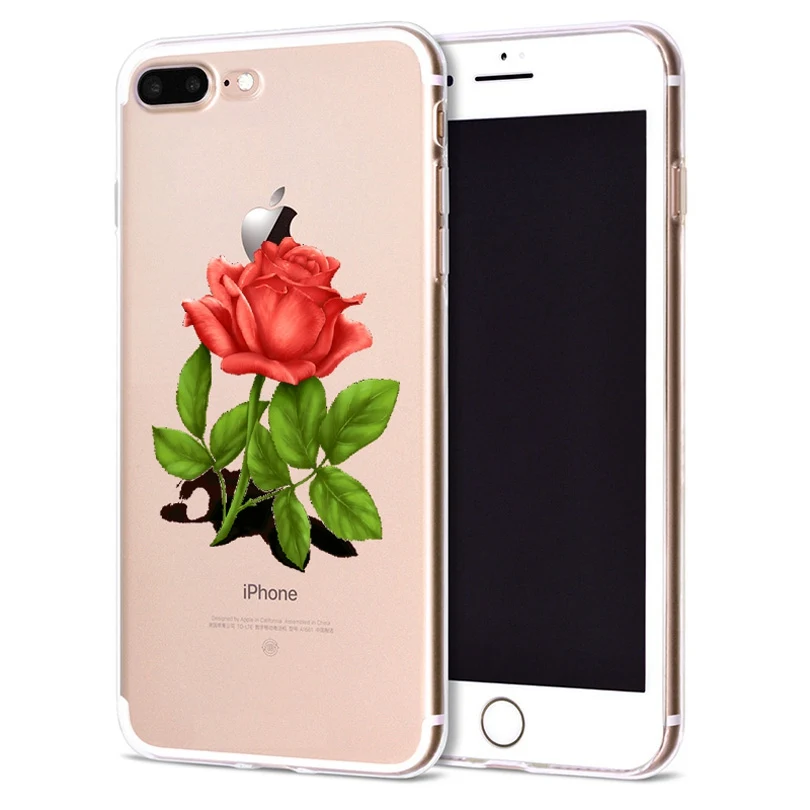 Чехол для Apple iPhone 6 6S 7 Plus X 10 мягкий чехол из ТПУ с сердечком Оригинальный 8 B334 |