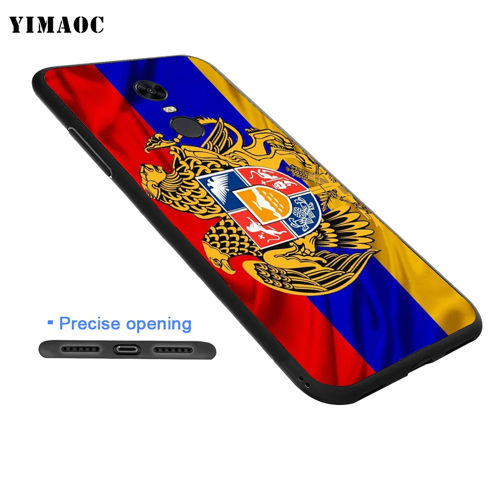 YIMAOC Armenia Flag coat of arms Soft Case for Xiaomi Redmi 4A Note 4X 5 Plus 5A Pro Prime |