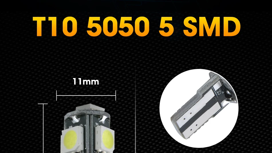 HLXG 10x T10 светодиодный W5W светодиодный салона свет парковка SMD DC резервного копирования назад лампы 168 192 194 2825 T10 лампочка указателя поворота