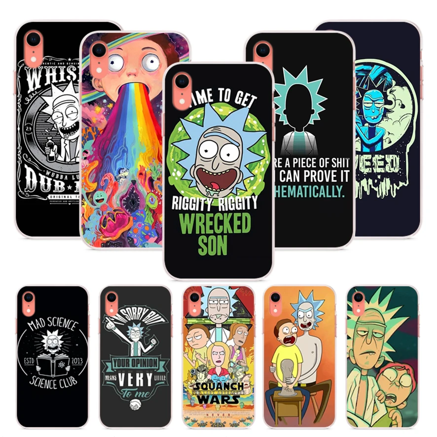 OUTMIX Rick And Morty забавные уникальные Чехлы Чехол Coque для iPhone 8 plus XS max XR 7 6 6s 5 5S SE