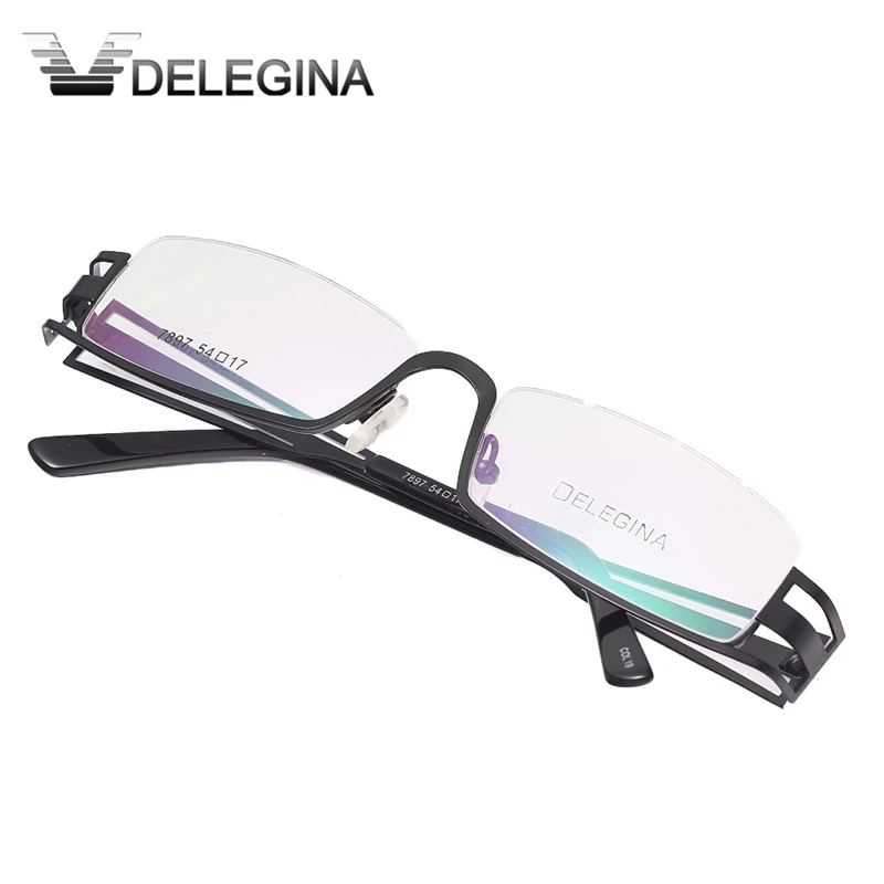 Мода 2018 полуободковая брендовая дизайнерская оправа для очков мужские