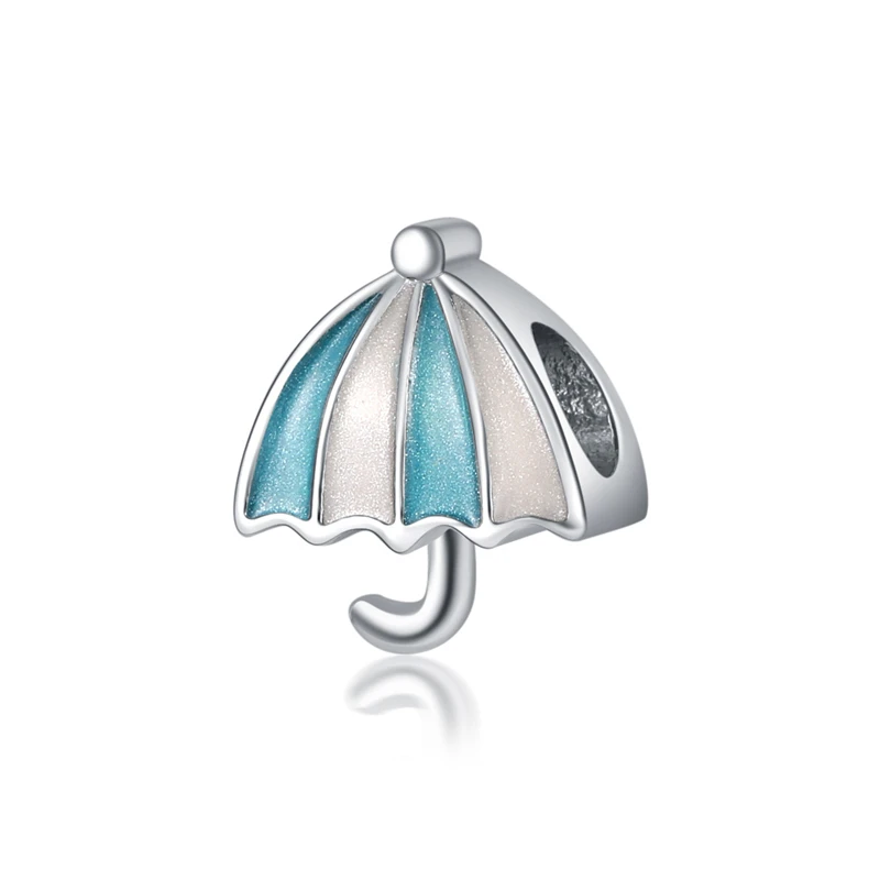 Free Shipping Original Silver Plated Bead Charm Vintage Umbrella Beads Fit Bracelets Women DIY Jewelry Making | Украшения и