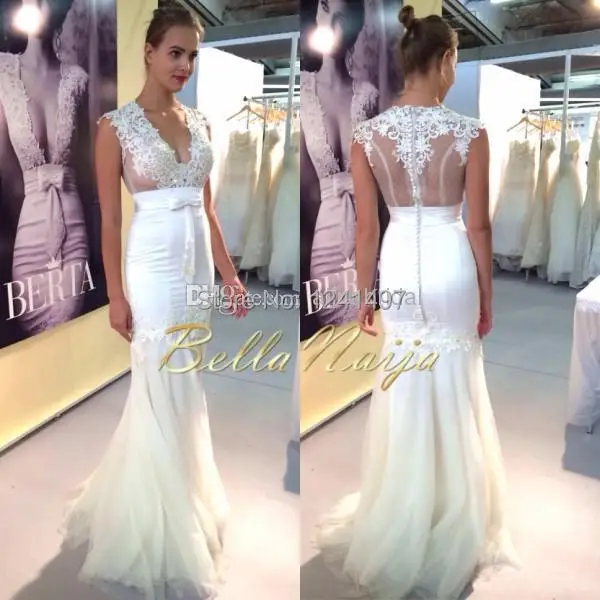 New 2014 Mermaid Lace Wedding Dress 