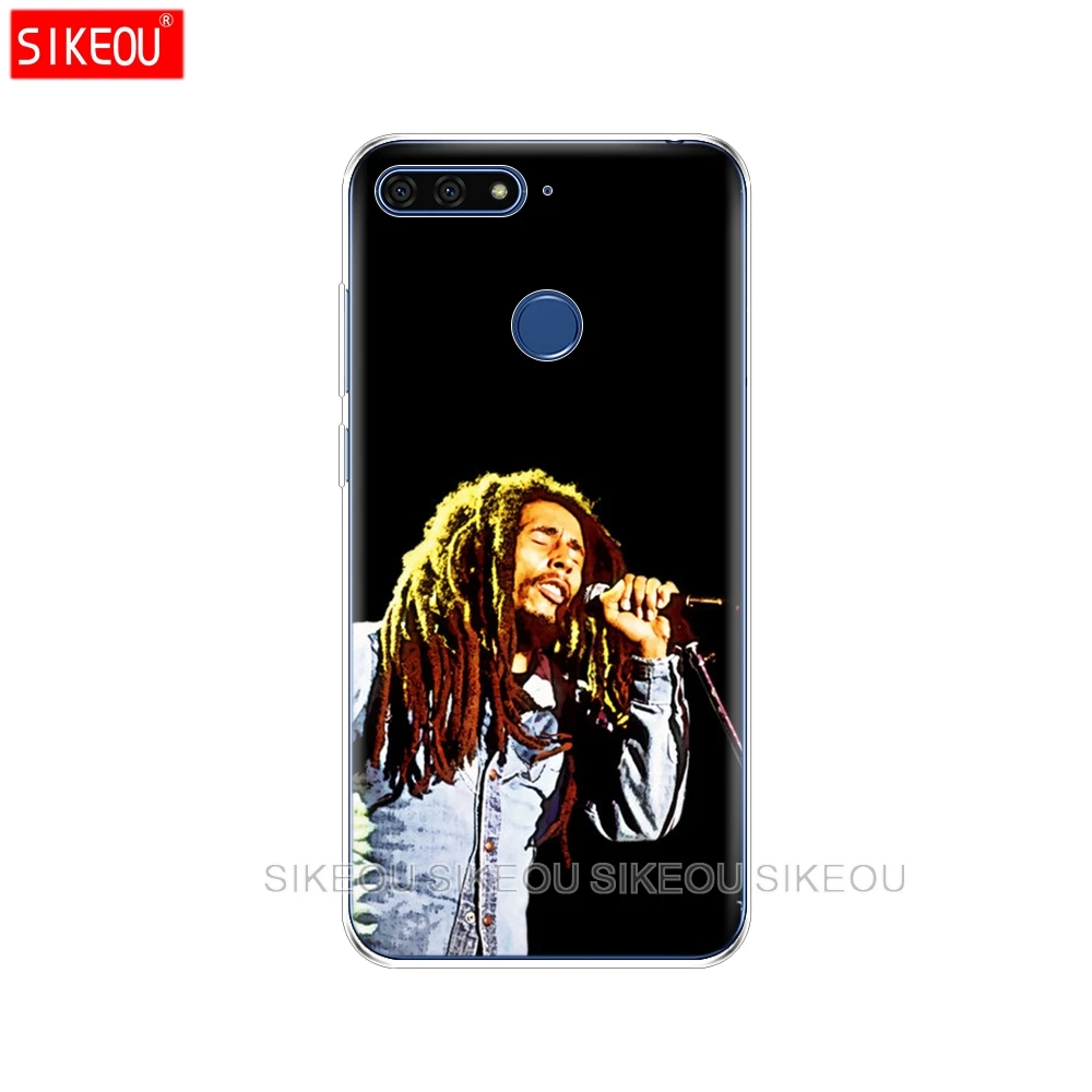 Силиконовый чехол для телефона Huawei Honor 7A PRO 7C Y5 Y6 Y7 Y9 2017 2018 Prime Bob Marley|Бамперы| |