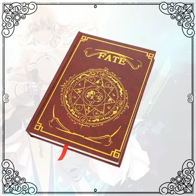 Fate Новая записная книжка Sakura Fate Black Butler для косплея, магический круг, Книга аниме, записывающая журнал, реквизит - Цвет: Fate