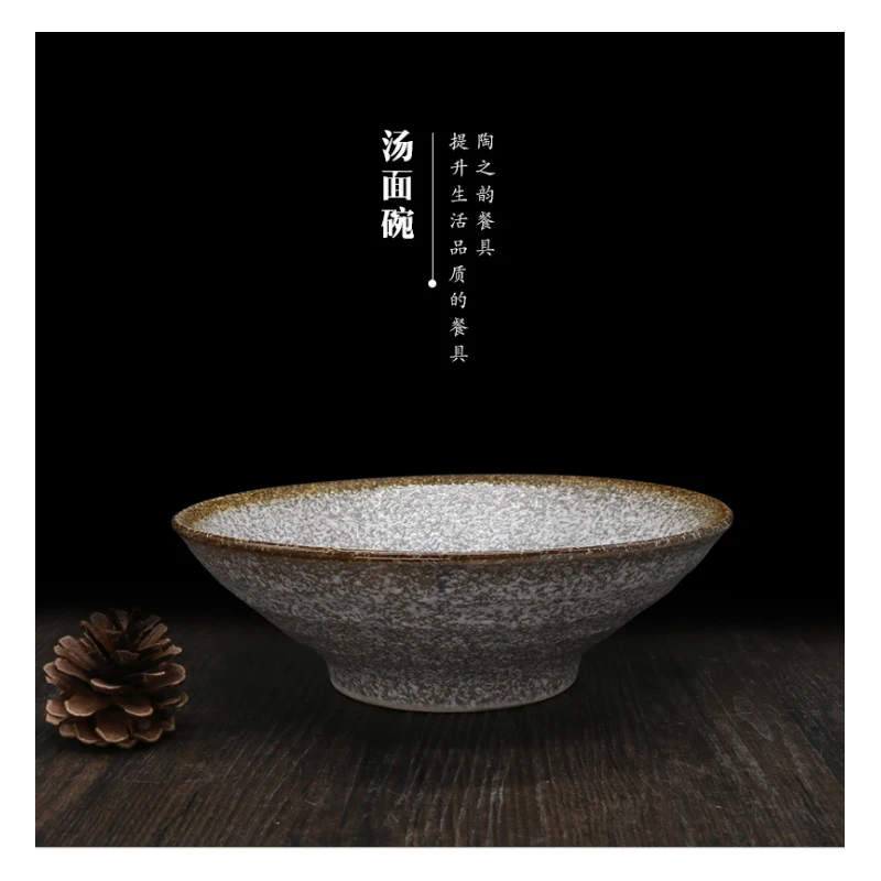 Японская Ретро миска рамен суповая чашка для дома керамика столовые приборы