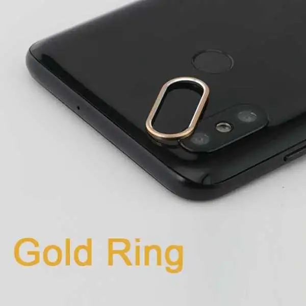 Gold Ring Закаленное стекло для Xiaomi Mi 8 SE A2, металлическое защитное кольцо для объектива камеры для Xiaomi Mi A2 8, защитный чехол для экрана телефона - Цвет: Gold Ring