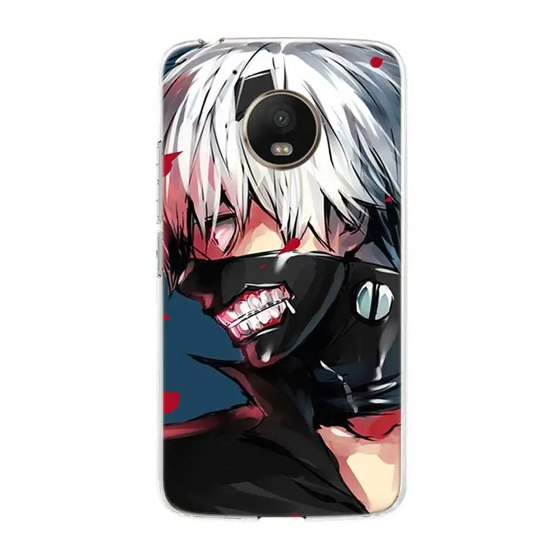 Силиконовый чехол-накладка с корпусом корпуса японского Аниме Tokyo Ghoul для Motorola MOTO