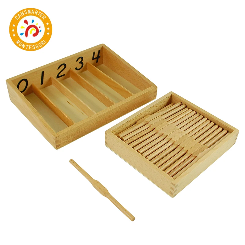 Монтессори математические материалы шпиндель с 45 шпинделями для дошкольников