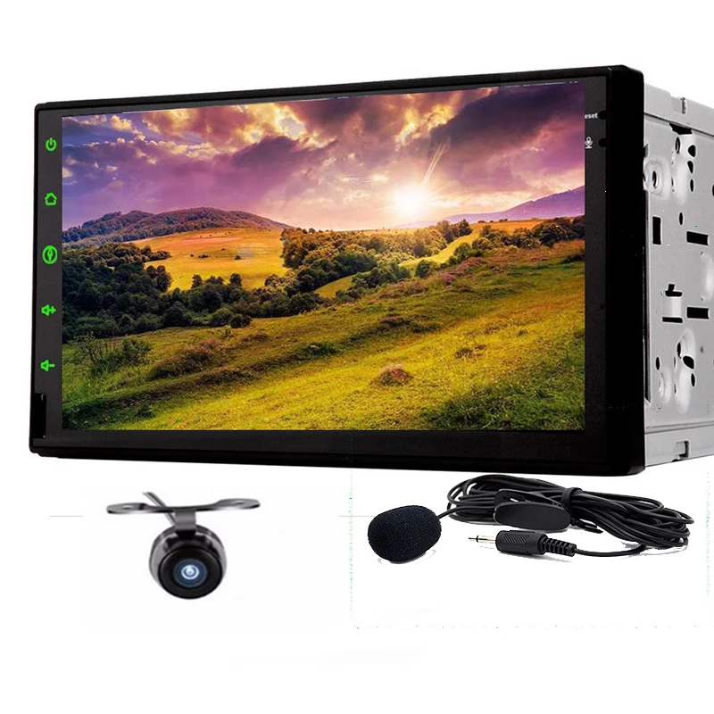 Android 8 01 полноразмерный автомобильный ПК планшет двойной 2din Аудио 7''GPS Navi для