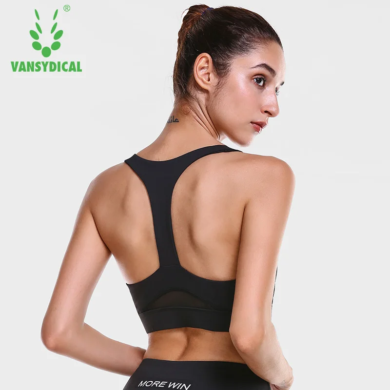 

Vansydical Women Sports Bra Underwear Yoga Tops Womens Gym Yoga Bras Top Running Crop Top Shockproof Push Up Fitness Workout Bra