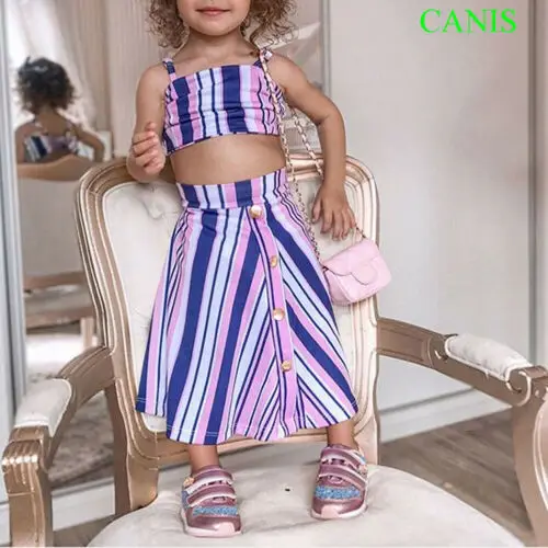 Новый короткий жилет с оборками для маленьких девочек Хлопковое платье