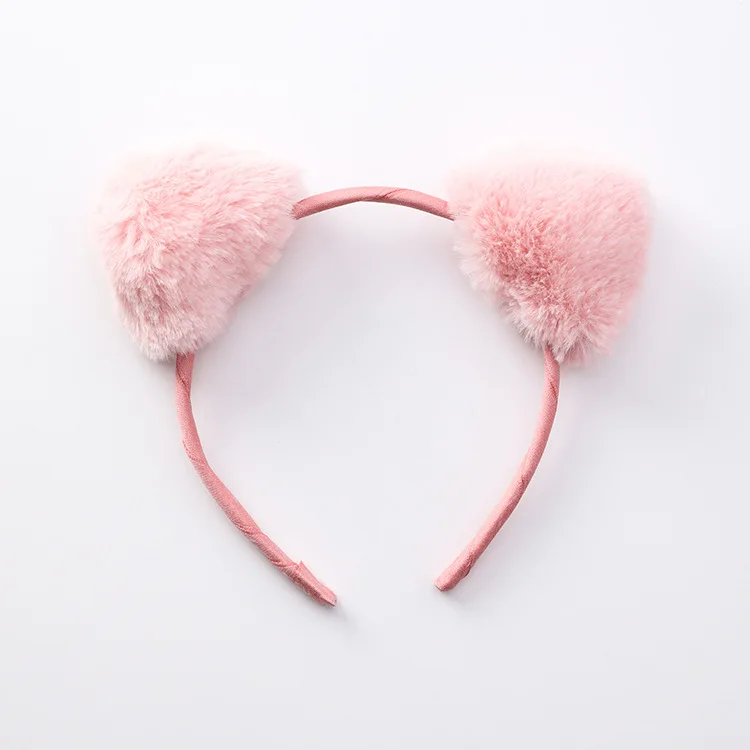 Korean Cute Girls Plush Headband Cat Ears Hair Band Antler Hairband Accessories Children Headwear Head HairBands | Детская одежда и