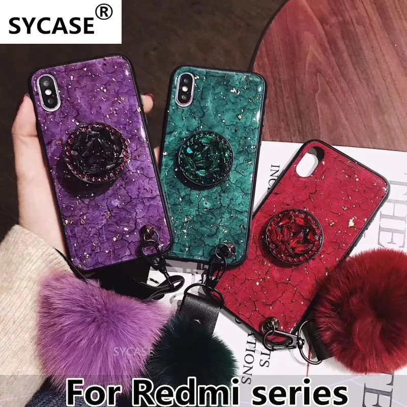 Sycase класса люкс эпоксидно зеленый фиолетовый чехол для телефона Xiaomi Redmi 5 Plus/6 6A 6Pro