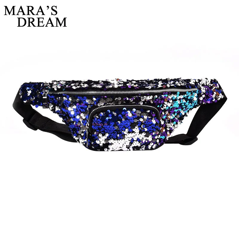 Mara's Dream модная нагрудная сумка поясная Женская шикарная через плечо с блестками
