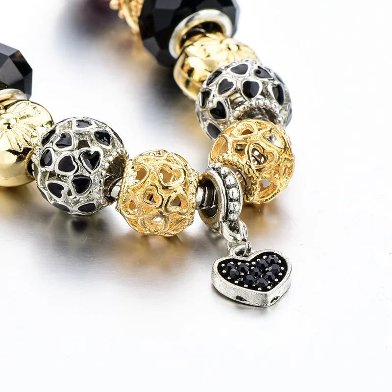 Женский браслет-цепочка с сердечком SZELAM Серебристый браслет цепочкой модель