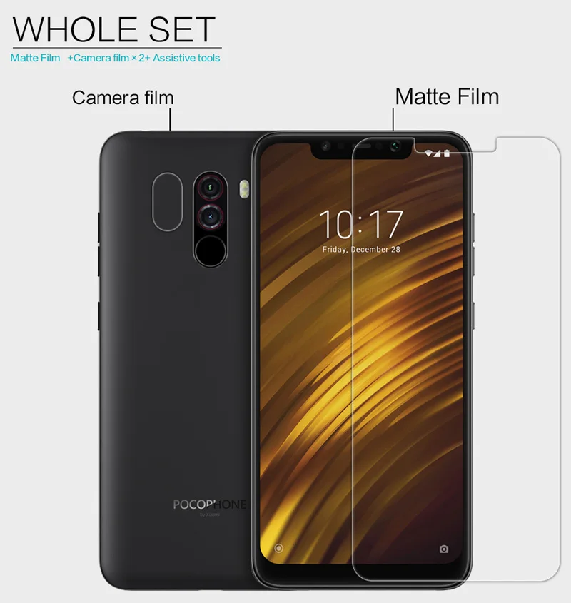 Прозрачная Защитная пленка Nillkin HD для Xiaomi Pocophone F1 Poco F1|Защитные стёкла и плёнки